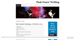 Desktop Screenshot of pinktones.wordpress.com