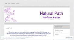 Desktop Screenshot of naturalpathblog.wordpress.com