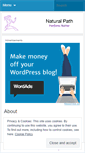 Mobile Screenshot of naturalpathblog.wordpress.com