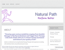 Tablet Screenshot of naturalpathblog.wordpress.com