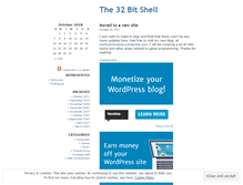 Tablet Screenshot of 32bitshell.wordpress.com