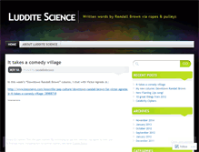 Tablet Screenshot of ludditescience.wordpress.com