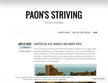 Tablet Screenshot of paonlegacy.wordpress.com