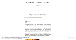 Desktop Screenshot of preciousmetalsiraco.wordpress.com