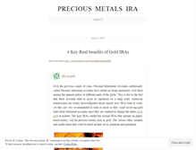 Tablet Screenshot of preciousmetalsiraco.wordpress.com