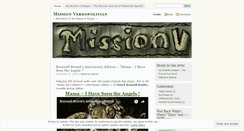 Desktop Screenshot of missionverdopolitian.wordpress.com