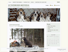 Tablet Screenshot of gunsnroseskennels.wordpress.com