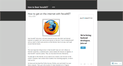 Desktop Screenshot of beatingnovanet.wordpress.com