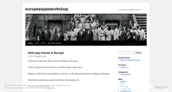 Desktop Screenshot of europeanjazzworkshop.wordpress.com