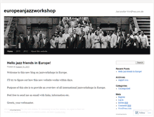Tablet Screenshot of europeanjazzworkshop.wordpress.com