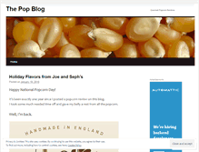 Tablet Screenshot of popcornface.wordpress.com