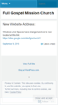 Mobile Screenshot of fgmchurch.wordpress.com