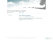 Tablet Screenshot of fgmchurch.wordpress.com