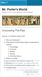 Mobile Screenshot of mrportersworld.wordpress.com