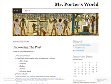 Tablet Screenshot of mrportersworld.wordpress.com