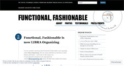 Desktop Screenshot of functionalfashionable.wordpress.com