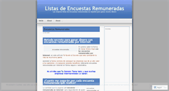 Desktop Screenshot of listasencuestasremuneradas.wordpress.com