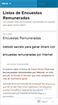 Mobile Screenshot of listasencuestasremuneradas.wordpress.com