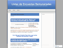 Tablet Screenshot of listasencuestasremuneradas.wordpress.com