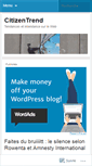Mobile Screenshot of citizentrend.wordpress.com