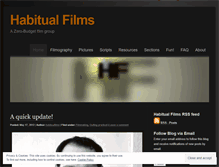 Tablet Screenshot of habitualfilms.wordpress.com