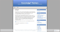 Desktop Screenshot of knowledgepointer.wordpress.com