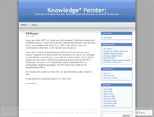 Tablet Screenshot of knowledgepointer.wordpress.com