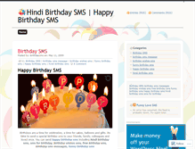 Tablet Screenshot of birthdaysms.wordpress.com