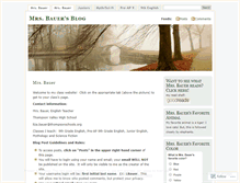 Tablet Screenshot of mrsbauer.wordpress.com