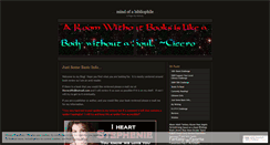 Desktop Screenshot of mindofabibliophile.wordpress.com