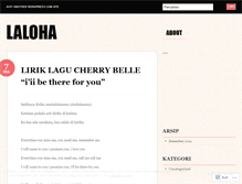 Tablet Screenshot of laloha.wordpress.com