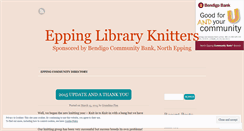 Desktop Screenshot of eppinglibraryknitters.wordpress.com