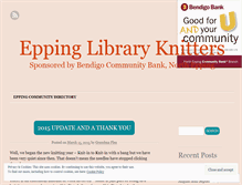 Tablet Screenshot of eppinglibraryknitters.wordpress.com