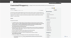 Desktop Screenshot of contextualwrappers2.wordpress.com
