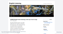 Desktop Screenshot of englishlistening.wordpress.com