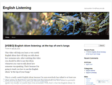 Tablet Screenshot of englishlistening.wordpress.com