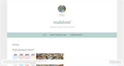 Desktop Screenshot of madalund.wordpress.com