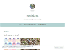 Tablet Screenshot of madalund.wordpress.com