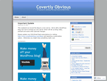 Tablet Screenshot of covertlyobvious.wordpress.com