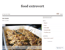 Tablet Screenshot of foodextrovert.wordpress.com