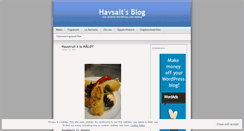 Desktop Screenshot of havsalt.wordpress.com