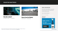 Desktop Screenshot of phantommattress.wordpress.com