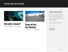 Tablet Screenshot of phantommattress.wordpress.com