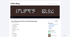 Desktop Screenshot of 17life.wordpress.com