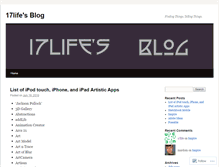 Tablet Screenshot of 17life.wordpress.com