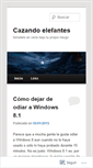 Mobile Screenshot of cazandoelefantes.wordpress.com