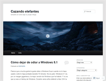 Tablet Screenshot of cazandoelefantes.wordpress.com