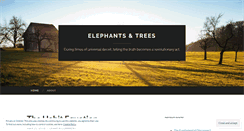 Desktop Screenshot of elephantsandtrees.wordpress.com