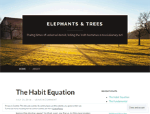 Tablet Screenshot of elephantsandtrees.wordpress.com