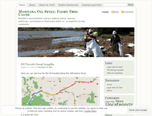 Tablet Screenshot of montanaoilspill.wordpress.com